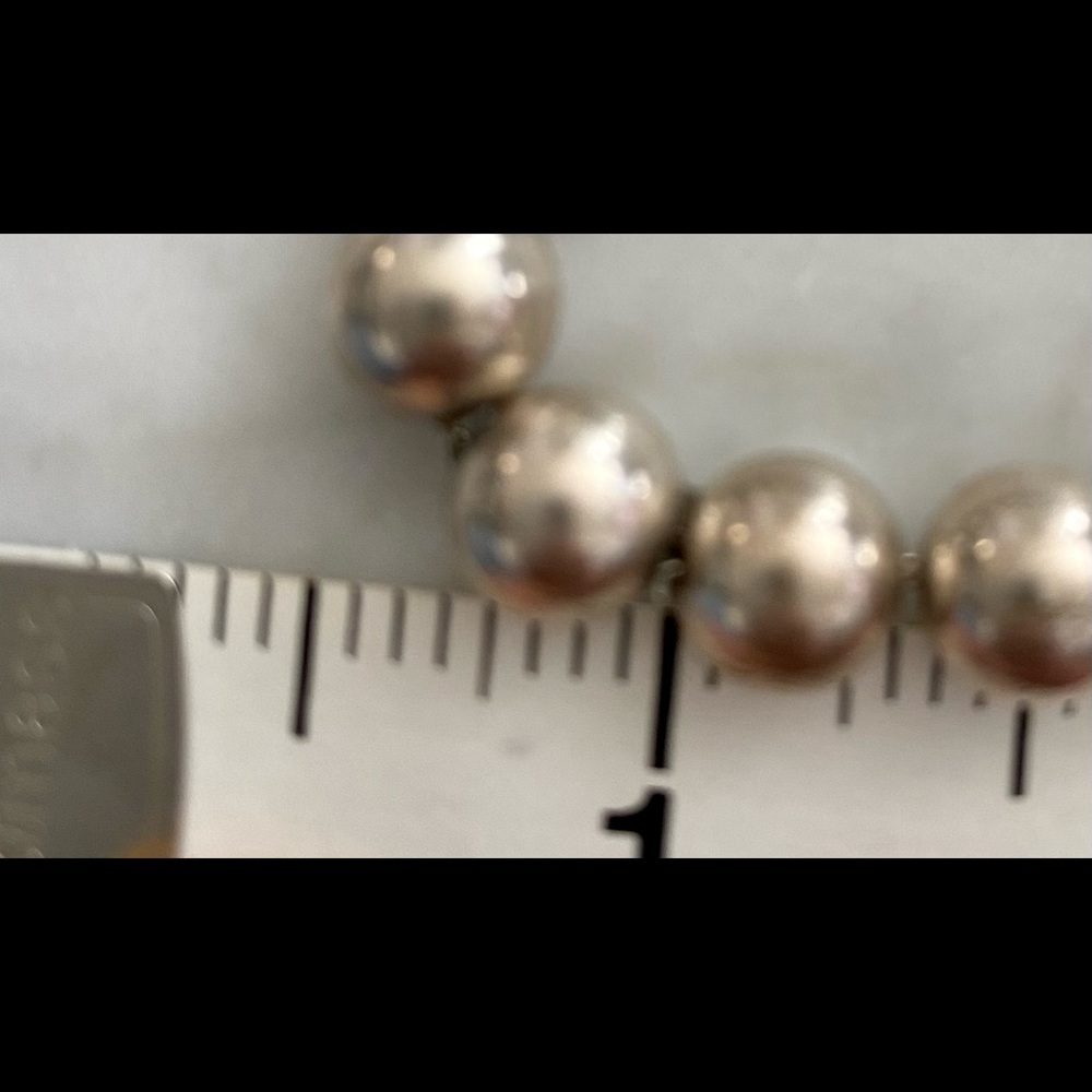 Bead bracelet- Sterling silver beads - Picture 2 of 2